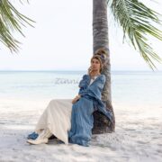 Handcrafted Cotton Maxi Kimono: Ruffled Boho Coverup, Plus Size - Kara - Image 4