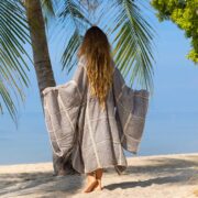 Handmade Crochet Embroidered Cotton Kimono Duster: Festival Resort Wear - Isa - Image 3