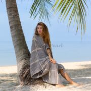 Handmade Crochet Embroidered Cotton Kimono Duster: Festival Resort Wear - Isa - Image 4