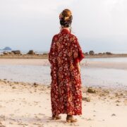 Misty Enchantment Long Velvet Kimono Duster Coat - One Plus Size Luxury for Special Events - Image 3