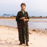 Misty Enchantment Long Velvet Kimono Duster Coat - One Plus Size Luxury for Special Events