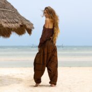 Spiritu Bliss – Handmade Cotton Boho Harem Pants | Unisex Patchwork Festival Clothing, Plus Size Inclusive Loungewear | Gift for Him or Her - Image 3