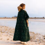 Misty Enchantment Long Velvet Kimono Duster Coat - One Plus Size Luxury for Special Events - Image 3