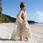 Boho Cotton Patchwork Kimono Jacket: Handmade Festival Duster - Veda - Image 5