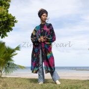 Handmade Tie-Dye Kimono Duster: Boho Festival Beach Coverup - Daxa