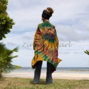 Handmade Tie-Dye Kimono Duster: Boho Festival Cotton Coverup - Daxa - Image 3