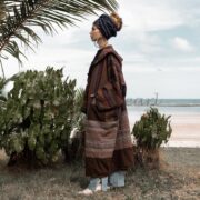 Patchwork Gheri Weave Kimono Duster: Boho Festival Cotton Coat - Ottoman - Image 2