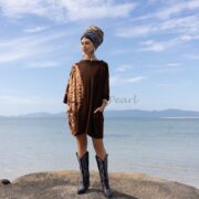 Galaxy Tie Dye Tunic Dress: Oversized Boho Cotton Tee