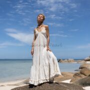 Handmade Boho Maxi Dress: Cotton Smock Wedding Gown, Multiple Sizes - Natalie - Image 6