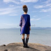 Galaxy Tie Dye Tunic Dress: Oversized Boho Cotton Mini - Image 3