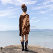 Galaxy Tie Dye Tunic Dress: Oversized Boho Cotton Tee - Image 3