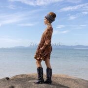 Galaxy Tie Dye Tunic Dress: Boho Oversized Cotton Tee - Image 2