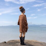 Galaxy Tie Dye Tunic Dress: Boho Oversized Cotton Tee - Image 3