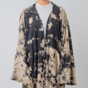 Hand Tie-Dye Maxi Kimono Duster: Boho Cotton Cardigan, Plus Size - Yuma - Image 5