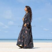 Handmade Denim Kimono: Tie-Dye Cosmos Duster - Plus Size Boho Chic - Kosmos - Image 2