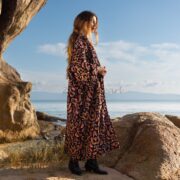 Plus Size Velvet Kimono Robe: Handmade Beaded Embroidered Coat - Mai - Image 2