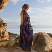 Handcrafted Patchwork Cotton Kimono Duster - Plus Size - Veda - Image 2