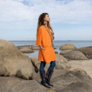 Tie Dye Cotton Tunic Dress: Oversized Boho Mini with Pockets - Galaxy - Image 2