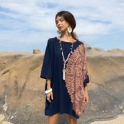 Galaxy Tie Dye Tunic Dress: Handmade Cotton Boho Mini - Image 4