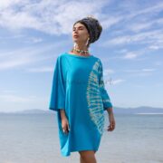 Galaxy Tie Dye Tunic Dress: Oversized Boho Cotton Tee - Image 4