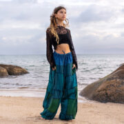 Chesa Patchwork Pants Straight Leg Boho Solid patchwork Festival Women Men S-3X One plus size Cotton special Gift summer beach spring fall