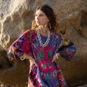 Galaxy Tie Dye Tunic Dress: Boho Cotton Oversized Tee - Image 4