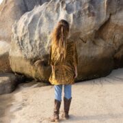 Plus Size Tie-Dye Tunic Dress: Handmade Boho Caftan Top - Galaxy - Image 3