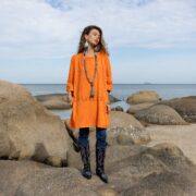 Tie Dye Cotton Tunic Dress: Oversized Boho Mini with Pockets - Galaxy