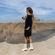 Galaxy Tie Dye Tunic Dress: Handmade Cotton Boho Mini - Image 3