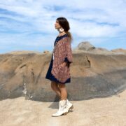 Galaxy Tie Dye Tunic Dress: Handmade Cotton Boho Mini - Image 2