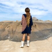 Galaxy Tie Dye Tunic Dress: Handmade Cotton Boho Mini - Image 3