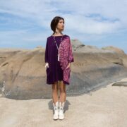 Galaxy Tie Dye Tunic Dress: Handmade Cotton Boho Mini