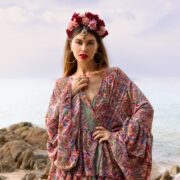 Bali Kimono: Silky Boho Ruffle Duster - Inclusive Sizing - Image 4