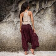 Patchwork Cotton Harem Pants: Boho Festival Yoga Trousers - Spiritu - Image 3