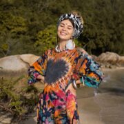 Galaxy Tie Dye Tunic Dress: Oversized Boho Cotton Tee - Image 4