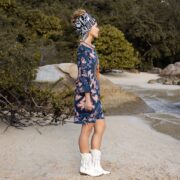 Galaxy Tie Dye Tunic Dress: Oversized Cotton Boho Mini - Image 2