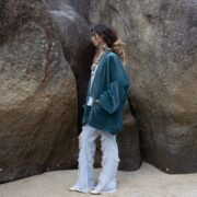 Handcrafted Velvet Kimono Jacket: Boho Chic Cotton Open Front - Mei - Image 2