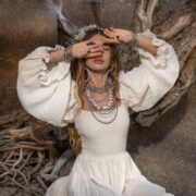 Plus Size Boho Cotton Maxi Dress: Tiered Ruffle Cream Gown - Isabella - Image 7