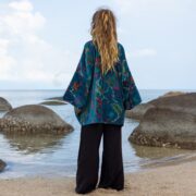 Handmade Cotton Velvet Boho Jacket - Zinnia Pearl - Inclusive Sizes - Mei - Image 3