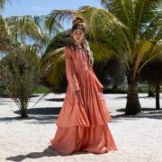 Milla Wedding Dress: Boho Maxi Dress with Ruffled Tiered Skirt - Lucia