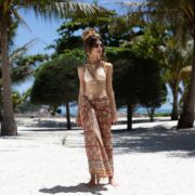 Handcrafted Cotton Voile Sarong: Boho Beach Cover-Up, Head Scarf - Bichi