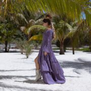 Milla Wedding Dress: Boho Cotton Maxi Dress with Ruffled Tiered Skirt - Image 2