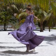 Milla Wedding Dress: Boho Cotton Maxi Dress with Ruffled Tiered Skirt - Image 4