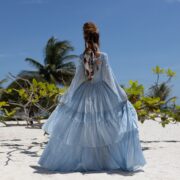 Milla Wedding Dress: Boho Maxi Dress with Ruffled Tiered Skirt - Image 3