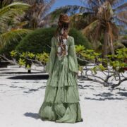 Milla Wedding Dress: Boho Maxi Dress with Ruffled Tiered Skirt - Image 3