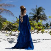 Milla Wedding Dress: Boho Maxi Dress with Ruffled Tiered Skirt - Image 3