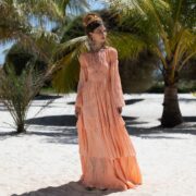 Milla Wedding Dress: Boho Maxi Dress with Ruffled Tiered Skirt