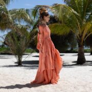 Milla Wedding Dress: Boho Maxi Dress with Ruffled Tiered Skirt - Lucia - Image 2