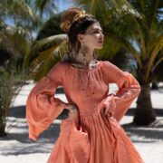 Milla Wedding Dress: Boho Maxi Dress with Ruffled Tiered Skirt - Lucia - Image 5