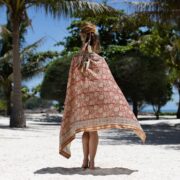 Handcrafted Cotton Voile Sarong: Boho Beach Cover-Up, Head Scarf - Bichi - Image 4